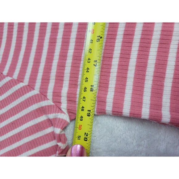 Lularoe Julia Red Stripe Shirt Dress  Pocketless Pencil Short Sleeve Size XL - Picture 3 of 5